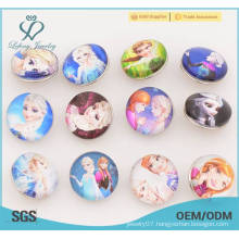 Frozen metal and plastic snaps button, kawaii snap button